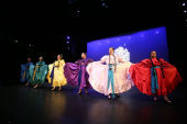 UCSC mainstage performing dancing the region of Michoacan Tierra-Caliente in colorful dresses